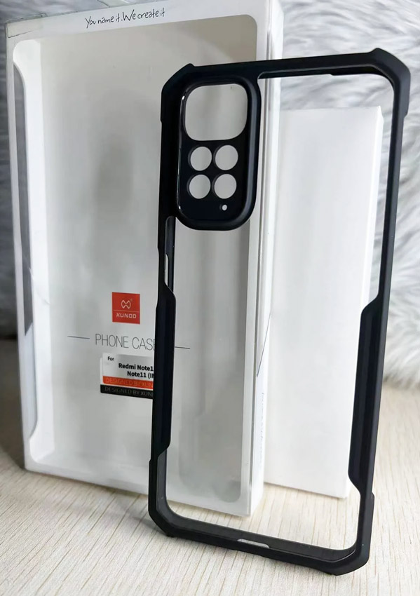 خرید کریستال شیلد شفاف گوشی Xiaomi Redmi Note 11 4G مارک XUNDD سری Beatle