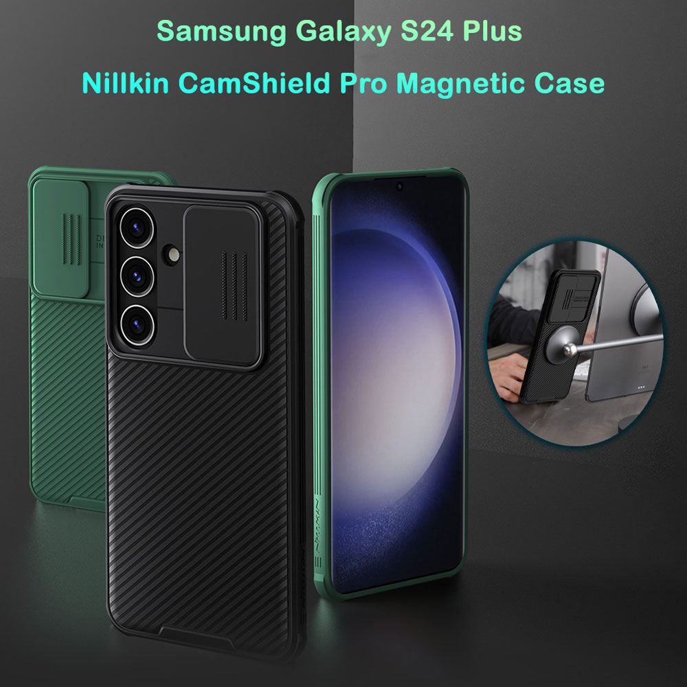 گارد ضد ضربه مگنتی نیلکین Samsung Galaxy S24 Plus مدل Camshield Pro Magnetic