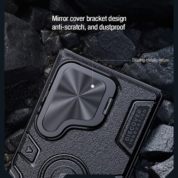 خرید گارد ضد ضربه مگنتی کمرا استند نیلکین Samsung Galaxy S24 Ultra مدل Camshield Armor Prop Magnetic