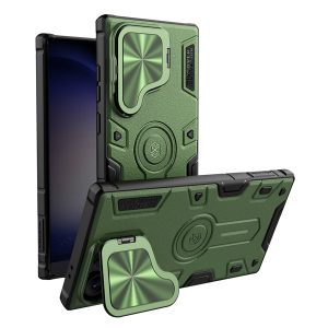 خرید گارد ضد ضربه کمرا استند نیلکین Samsung Galaxy S24 Ultra مدل Camshield Armor Prop