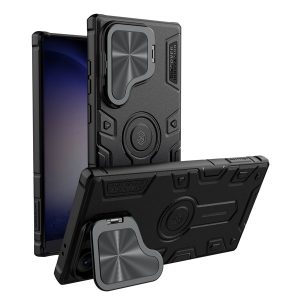 خرید گارد ضد ضربه کمرا استند نیلکین Samsung Galaxy S24 Ultra مدل Camshield Armor Prop