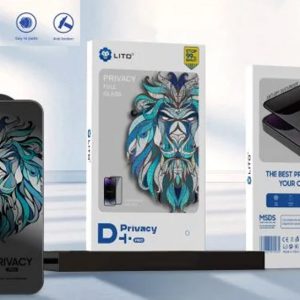خرید گلس شیشه ای D+ Pro rivacy حریم شخصی iPhone 15 Plus مارک LITO