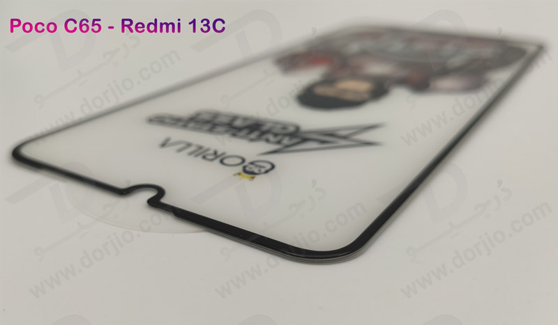 خرید گلس شیشه ای آنتی استاتیک Xiaomi Redmi 13C 4G مدل Gorilla