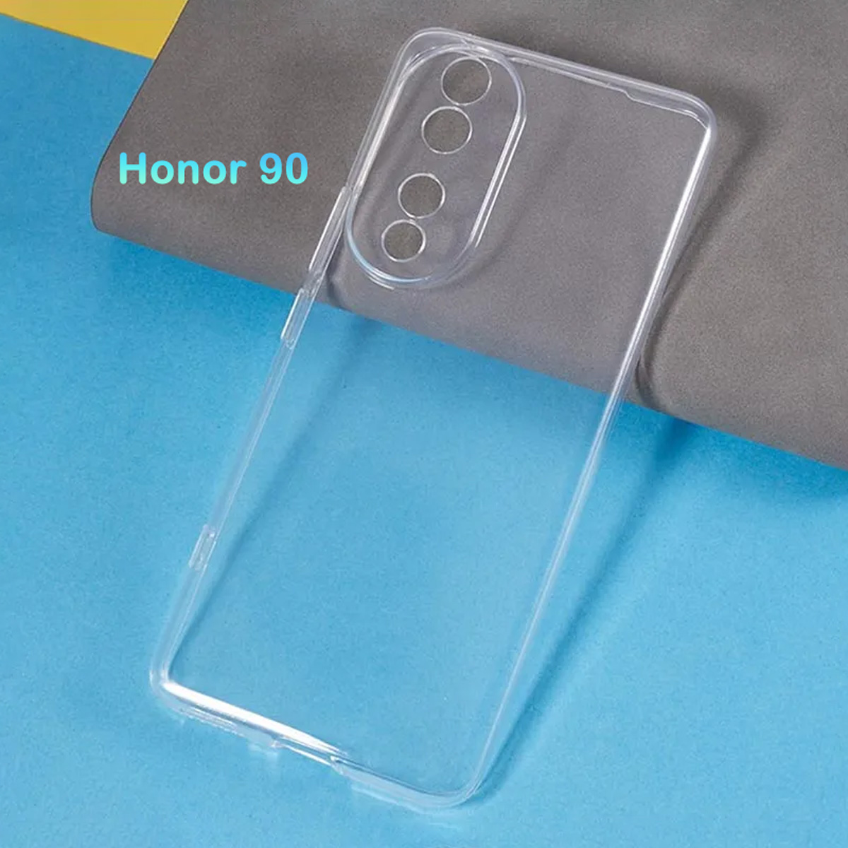 قاب ژله ای شفاف با محافظ دوربین Honor 90 (1) قاب ژله ای شفاف با محافظ دوربین Honor 90 (1)