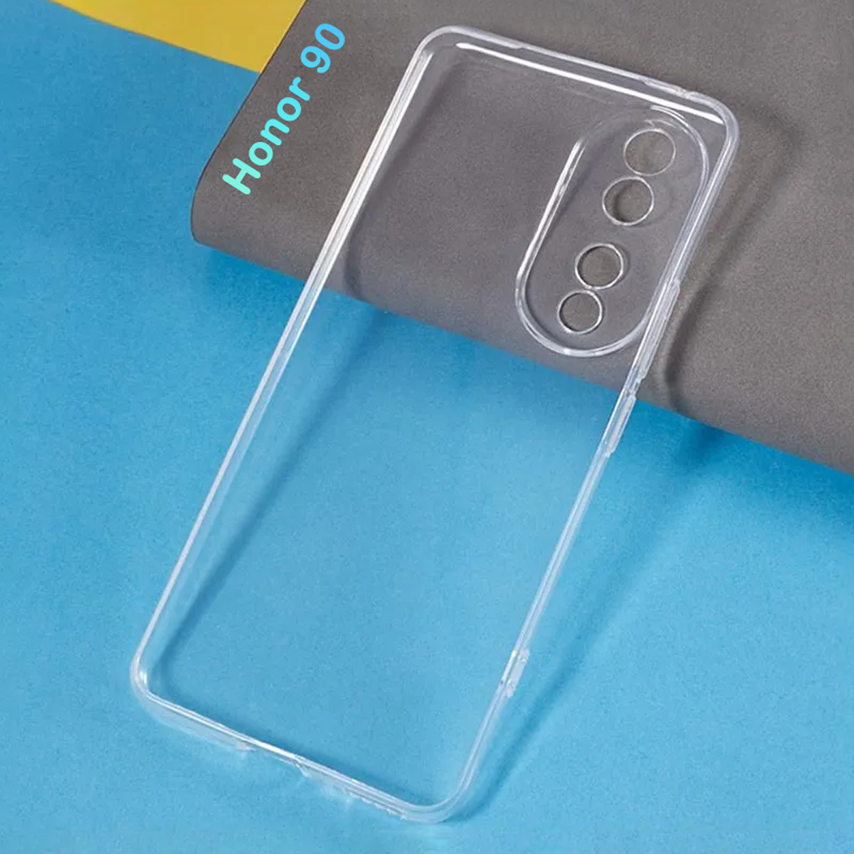 قاب ژله ای شفاف با محافظ دوربین Honor 90 (1) قاب ژله ای شفاف با محافظ دوربین Honor 90 (1)