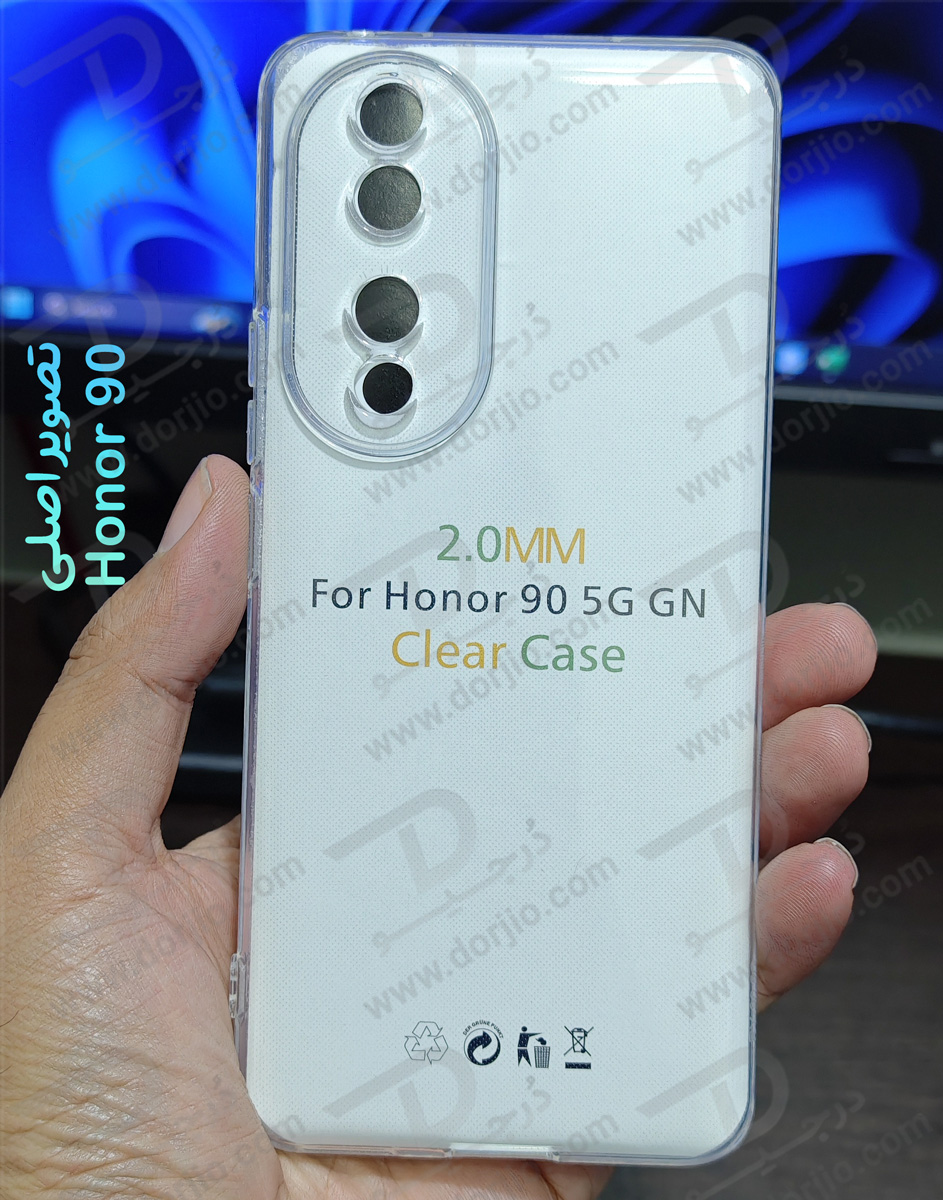 قاب ژله ای شفاف با محافظ دوربین Honor 90 (1) قاب ژله ای شفاف با محافظ دوربین Honor 90 (1)