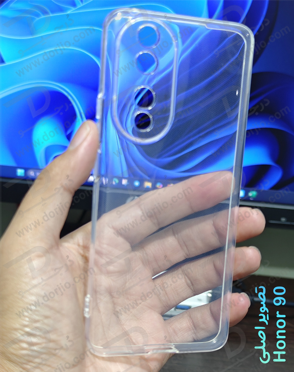 قاب ژله ای شفاف با محافظ دوربین Honor 90 (1) قاب ژله ای شفاف با محافظ دوربین Honor 90 (1)