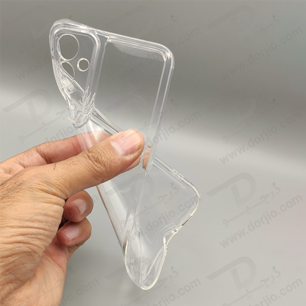 خرید قاب ژله ای شفاف با محافظ دوربین Samsung Galaxy M55