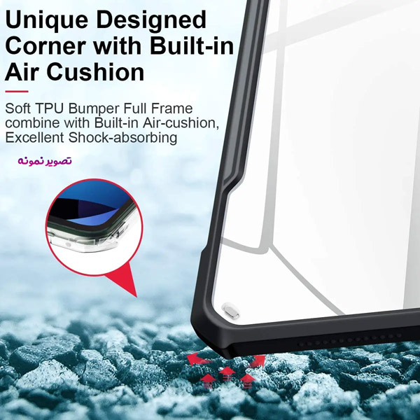 خرید کریستال شیلد شفاف تبلت iPad Air 2022 مارک XUNDD سری Beatle