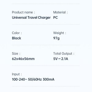 خرید تبدیل پریز برق چند کاره و آداپتور شارژ 10.5 وات مسافرتی مک دودو Mcdodo CP-4120