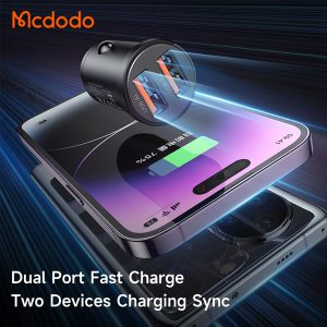 خرید شارژر فندکی 15.5 وات 2 پورت مک دودو مدل Mcdodo CC-295