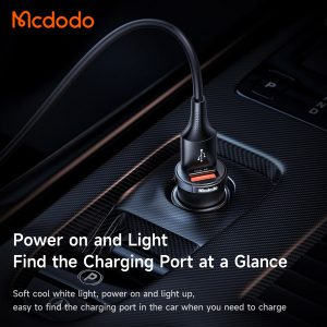 خرید شارژر فندکی 15.5 وات 2 پورت مک دودو مدل Mcdodo CC-295