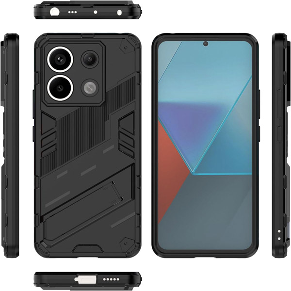 خرید قاب ضد ضربه استند دار Xiaomi Poco X6 مارک BIBERCAS