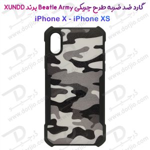 قاب طرح چریکی iPhone X مارک XUNDD سری Beatle Army