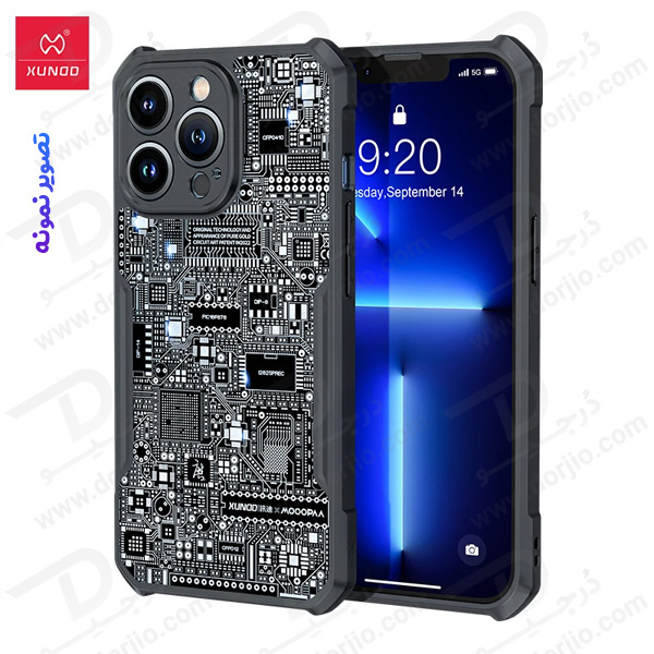 خرید قاب لوکس طلایی iPhone 13 Mini مارک XUNDD سری GOLD MOOOPAA