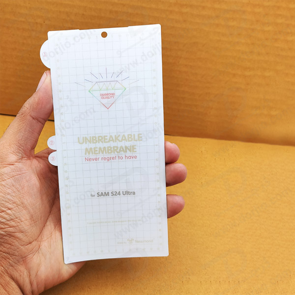 خرید نانو برچسب هیدوروژل شفاف صفحه نمایش Samsung Galaxy S24 Ultra مدل Unbreakable Hydrogel