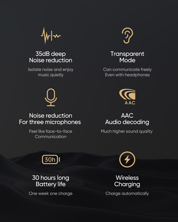 خرید هندزفری بلوتوثی شارژ وایرلس با حذف نویز ANC و ENC مک دودو Mcdodo HP-8010