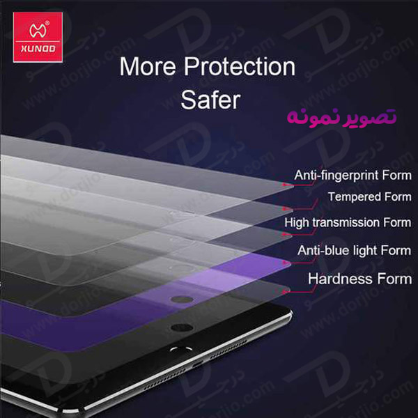 خرید گلس شیشه ای شفاف تبلت iPad Air 2020 مدل AXE Series HD مارک XUNDD