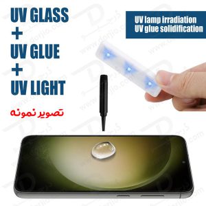 خرید گلس UV تمام شفاف تمام صفحه Samsung Galaxy S23 Plus