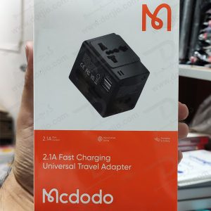خرید تبدیل پریز برق چند کاره و آداپتور شارژ 10.5 وات مسافرتی مک دودو Mcdodo CP-4120