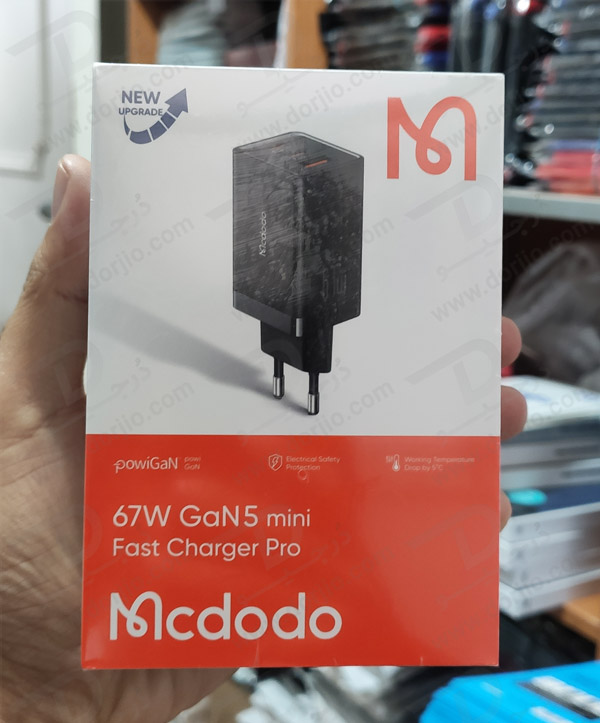 خرید شارژر دیواری 67W وات Gan 5 Pro با سه خروجی برند مک دودو مدل Mcdodo CH-1541