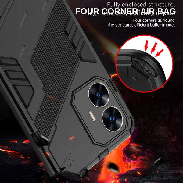 خرید قاب ضد ضربه استند دار Realme C55 مارک BIBERCAS