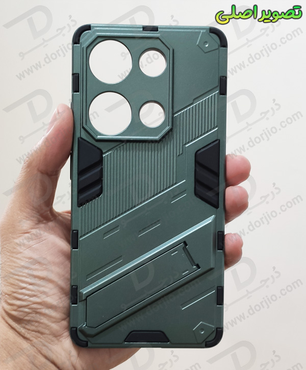 خرید قاب ضد ضربه استند دار Xiaomi Redmi Note 13 Pro 4G مارک BIBERCAS