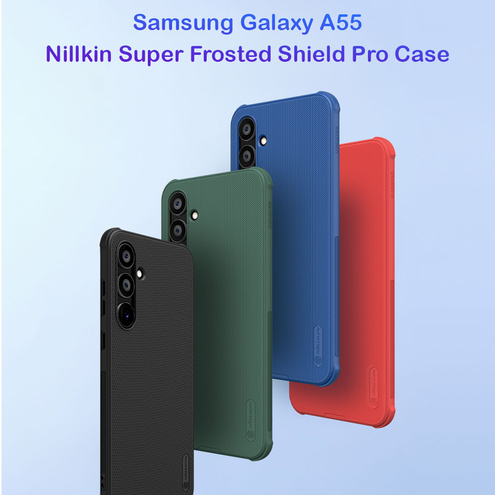 قاب ضد ضربه نیلکین Samsung Galaxy A55 مدل Super Frosted Shield Pro