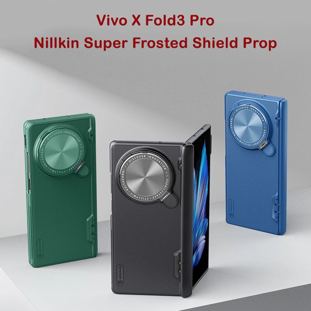 قاب ضد ضربه کمرا استند نیلکین Vivo X Fold3 Pro مدل Super Frosted Shield Prop