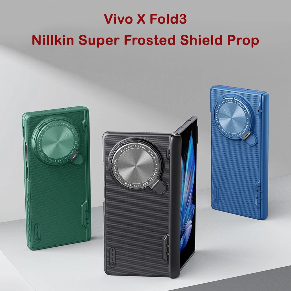 قاب ضد ضربه کمرا استند نیلکین Vivo X Fold3 مدل Super Frosted Shield Prop