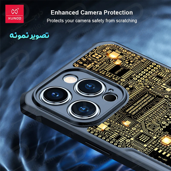 خرید قاب لوکس طلایی iPhone 14 Plus مارک XUNDD سری GOLD MOOOPAA