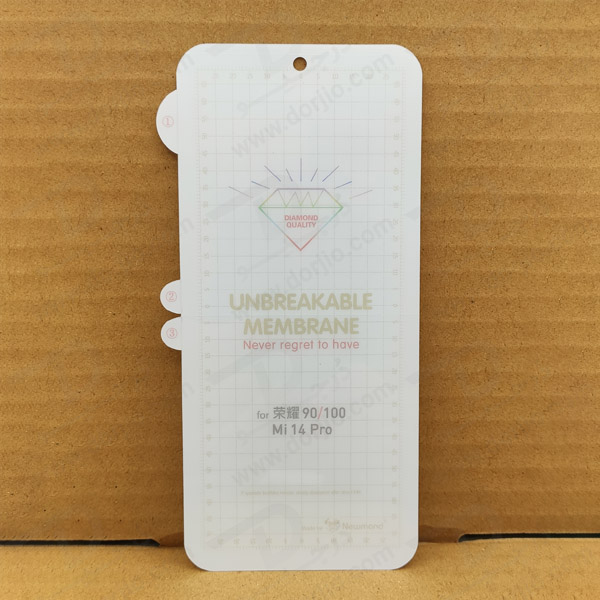 خرید نانو برچسب هیدوروژل شفاف صفحه نمایش Xiaomi 14 Pro مدل Unbreakable Hydrogel
