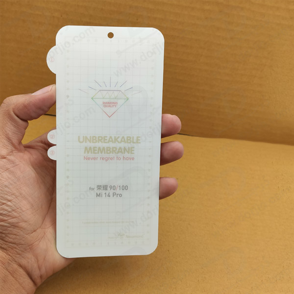 خرید نانو برچسب هیدوروژل شفاف صفحه نمایش Xiaomi 14 Pro مدل Unbreakable Hydrogel