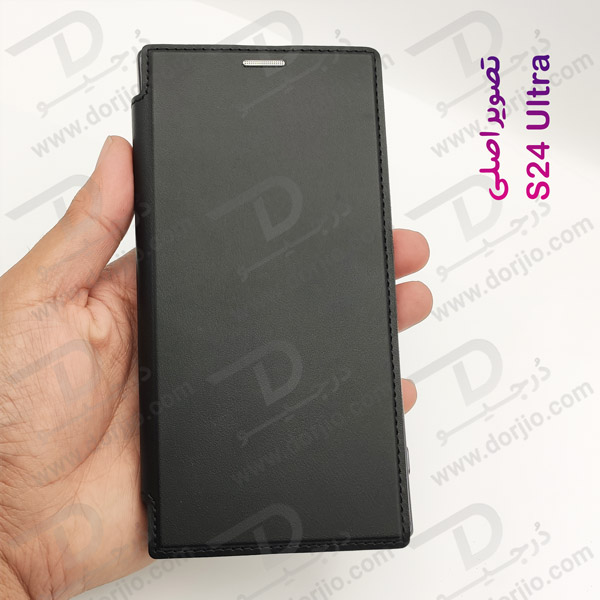 خرید کیف کلاسوری پشت شفاف مگ سیف محافظ لنز دار Samsung Galaxy S24 Ultra