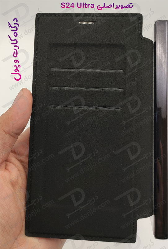 خرید کیف کلاسوری پشت شفاف مگ سیف محافظ لنز دار Samsung Galaxy S24 Ultra