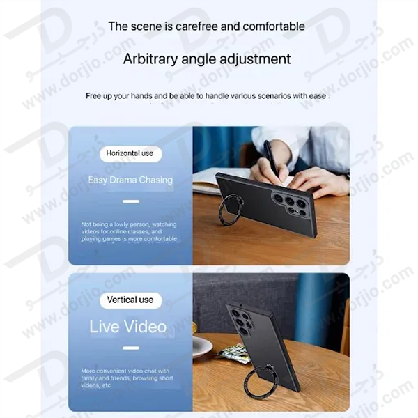 خرید گارد شفاف رینگ استند مگ سیف Samsung Galaxy S24 Ultra مارک XUNDD سری Beatle Magnetic Holder خرید گارد شفاف رینگ استند مگ سیف Samsung Galaxy S24 Ultra مارک XUNDD سری Beatle Magnetic Holder