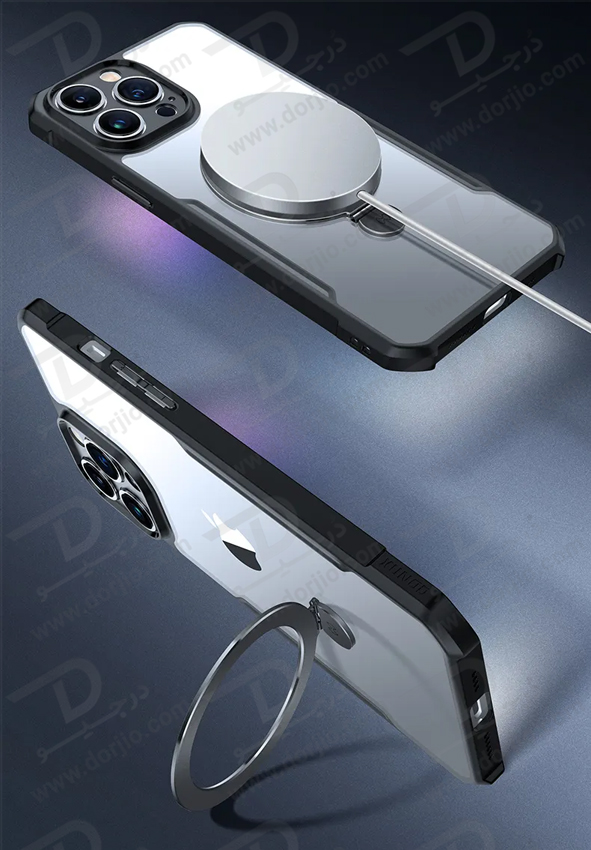 خرید گارد شفاف رینگ استند مگ سیف iPhone 14 Pro مارک XUNDD سری Beatle Magnetic Holder