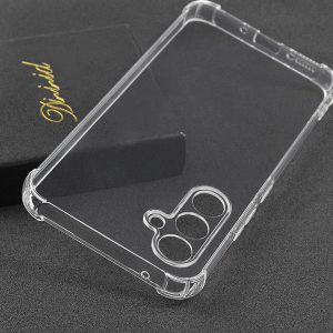 خرید گارد ژله ای شفاف ایربگ دار با محافظ دوربین Samsung Galaxy S24 Plus