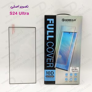 خرید گلس تمام صفحه فول چسب Samsung Galaxy S24 Ultra مارک MOBEALO
