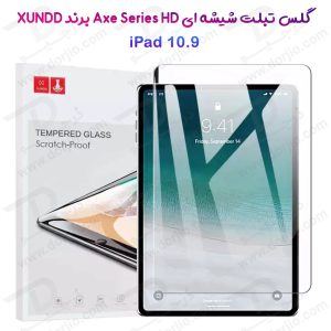 گلس شیشه ای شفاف تبلت iPad 10.9 2022 مدل AXE Series HD مارک XUNDD