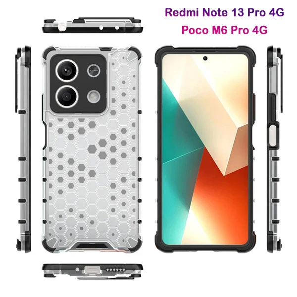 گارد ضد ضربه هیبریدی Xiaomi Redmi Note 13 Pro 4G مدل Honeycomb گارد ضد ضربه هیبریدی Xiaomi Redmi Note 13 Pro 4G مدل Honeycomb