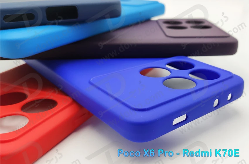 خرید قاب سیلیکونی با پوشش دوربین Xiaomi Poco X6 Pro
