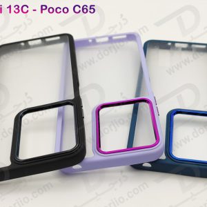 خرید قاب شفاف فریم ژله ای رنگی Xiaomi Redmi 13C 4G