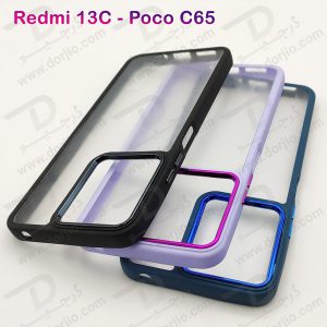 خرید قاب شفاف فریم ژله ای رنگی Xiaomi Redmi 13C 4G