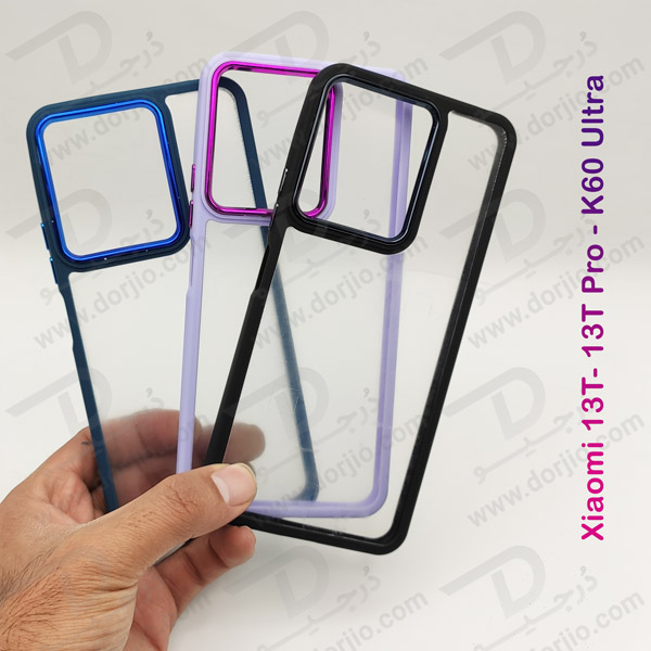 خرید قاب شفاف فریم ژله ای رنگی Xiaomi Redmi K60 Ultra