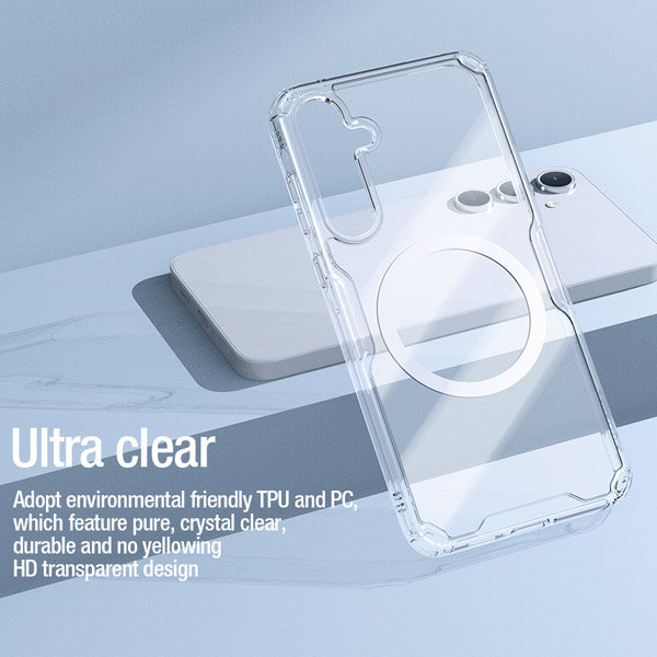 خرید قاب شفاف مغناطیسی نیلکین Samsung Galaxy A55 مدل Nature TPU Pro Magnetic