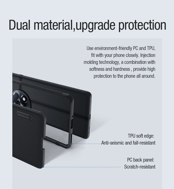 خرید قاب ضد ضربه مغناطیسی نیلکین OnePlus 12R مدل Super Frosted Shield Pro Magnetic