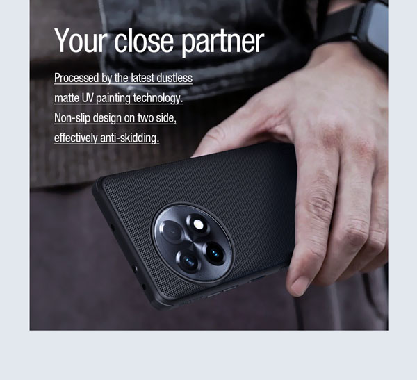 خرید قاب ضد ضربه مغناطیسی نیلکین OnePlus 12R مدل Super Frosted Shield Pro Magnetic