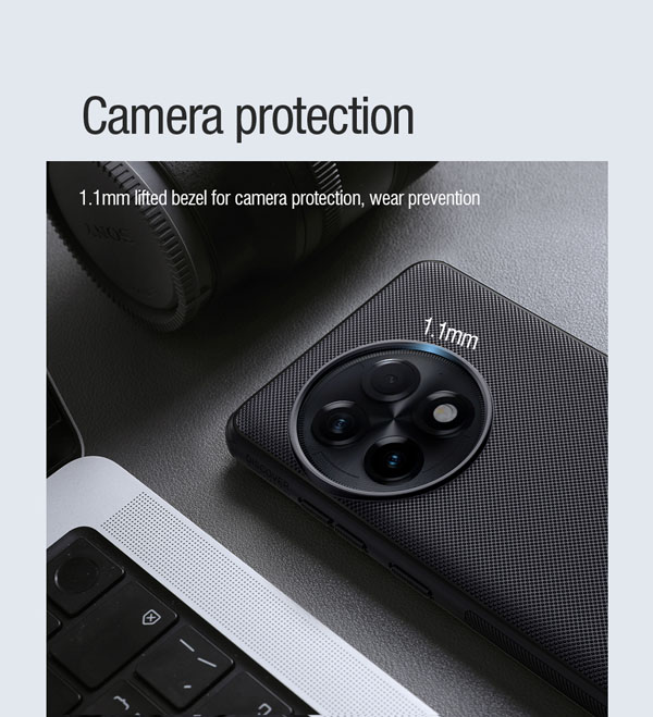 خرید قاب ضد ضربه مغناطیسی نیلکین OnePlus 12R مدل Super Frosted Shield Pro Magnetic