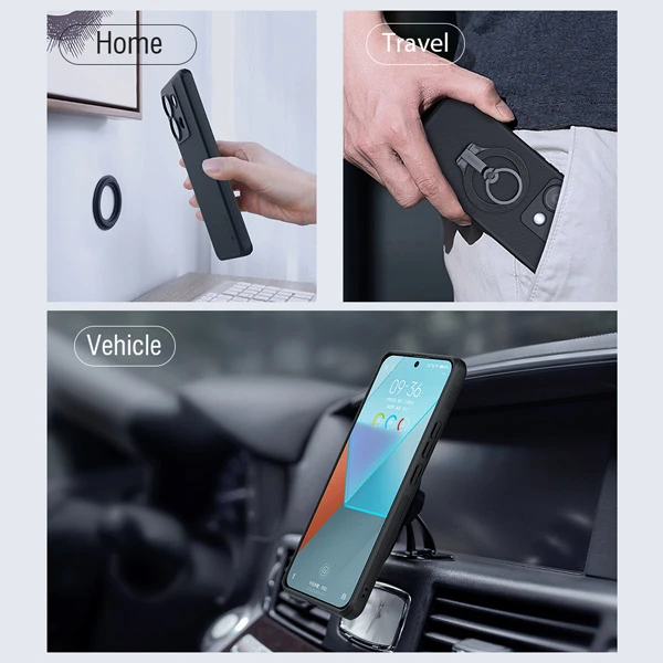 خرید قاب ضد ضربه مغناطیسی نیلکین Xiaomi Poco X6 5G مدل Super Frosted Shield Pro Magnetic